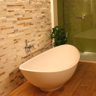Lavasca Mini Badewanne freistehend wei�, 180x100cm, art. LAMI