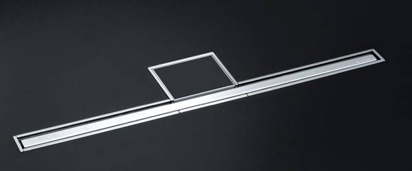 Duschrinne Linearis, schmale und elegante Rinne, Ablaufleistung 24 l/min, L�ngen 750 / 850 / 950 / 1150mm