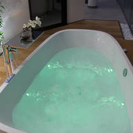 Duplex Badewanne mit Whirlsystem freistehend