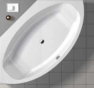 Uno Vario NACRYLplus Eckbadewanne, 1400x1400x450mm